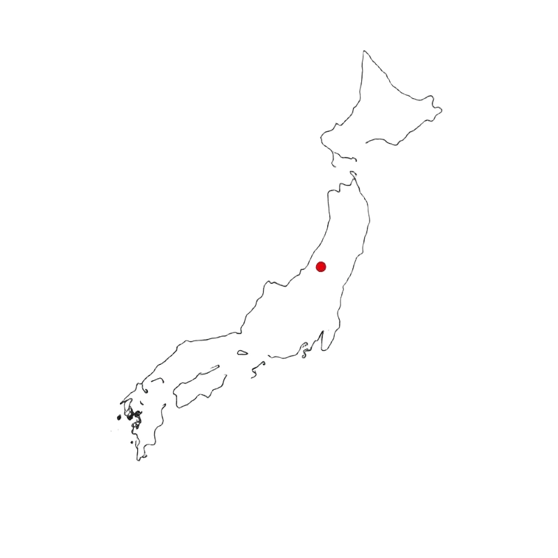 日本地図と滋賀県の印